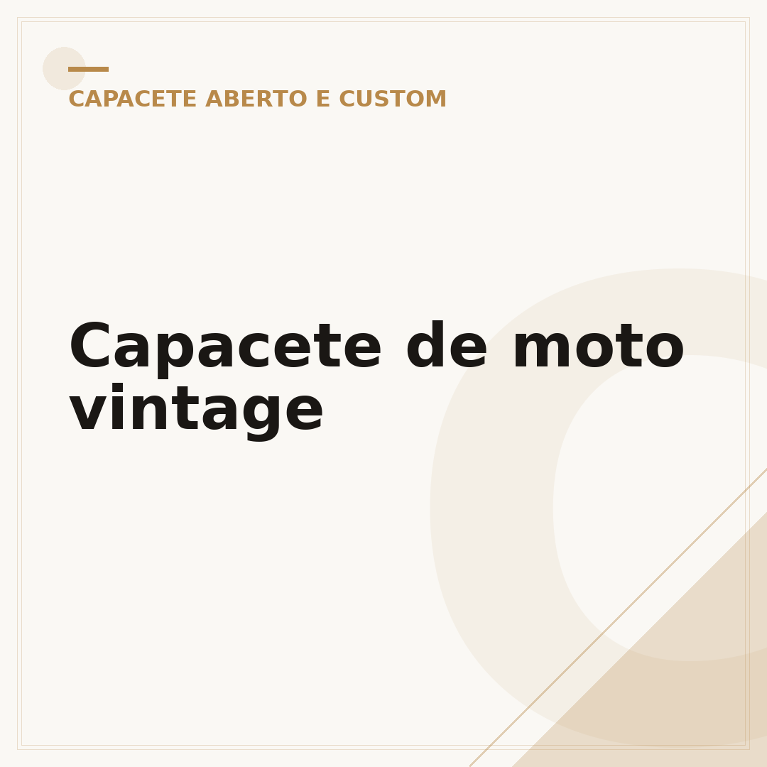 Capacete de moto vintage