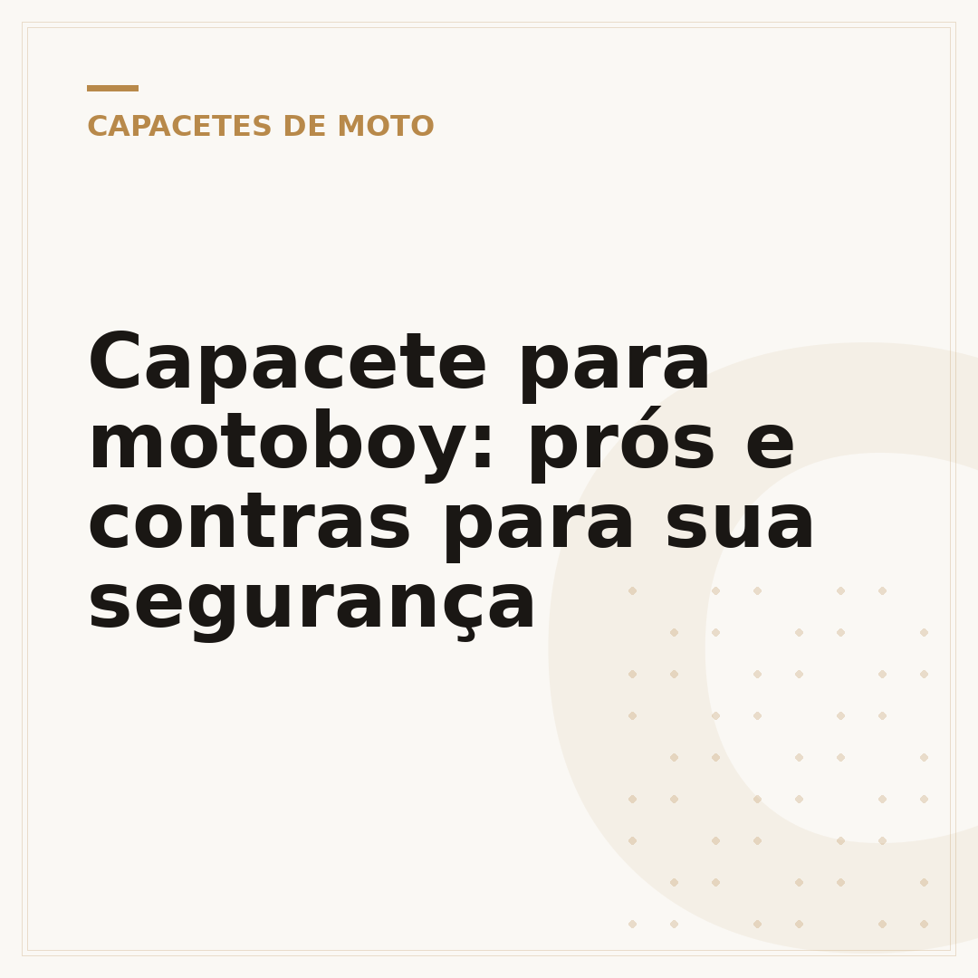 Capacete para motoboy: prós e contras para sua segurança