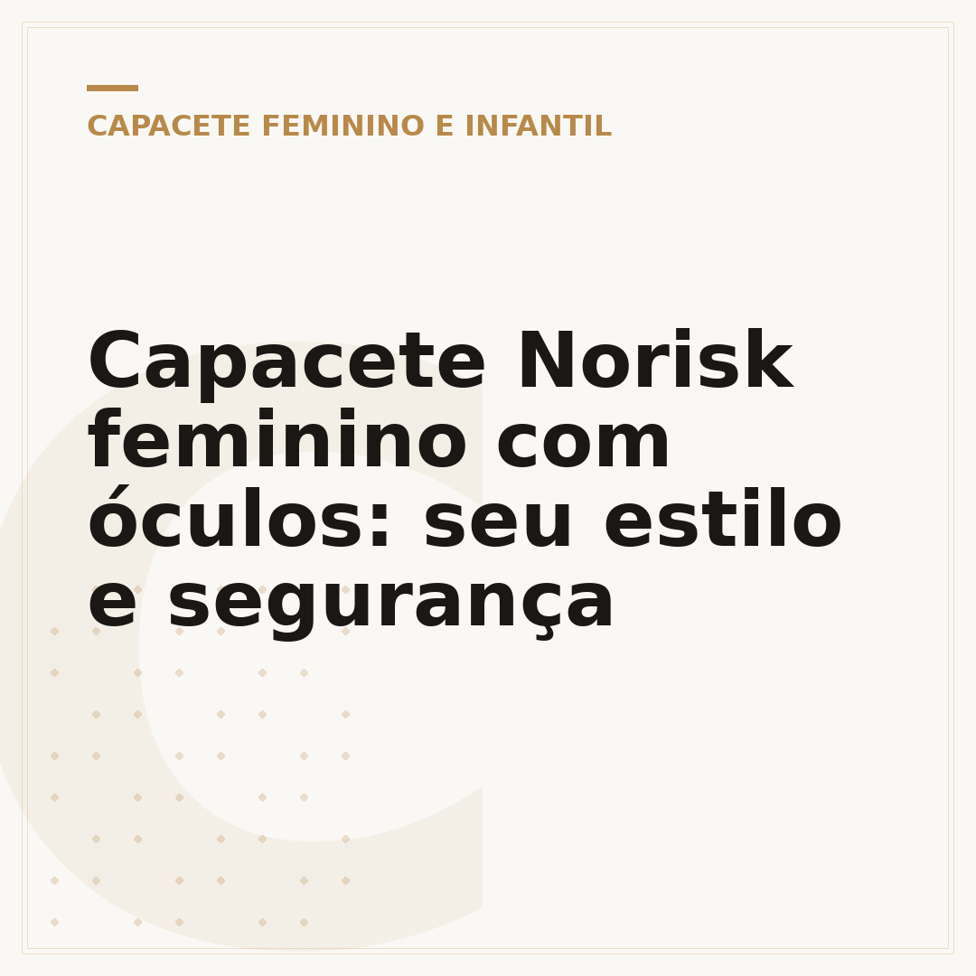 Capacete Norisk feminino com óculos: seu estilo e segurança