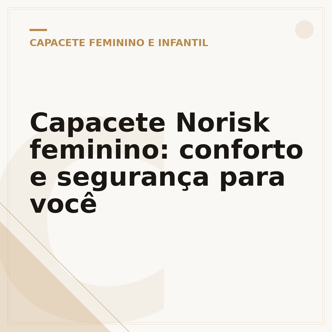 Capacete Norisk feminino: conforto e segurança para você