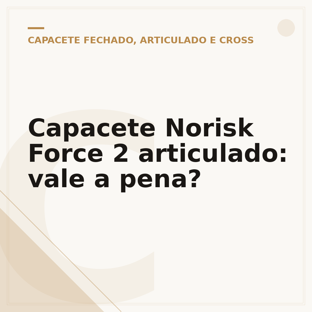 Capacete Norisk Force 2 articulado: vale a pena?