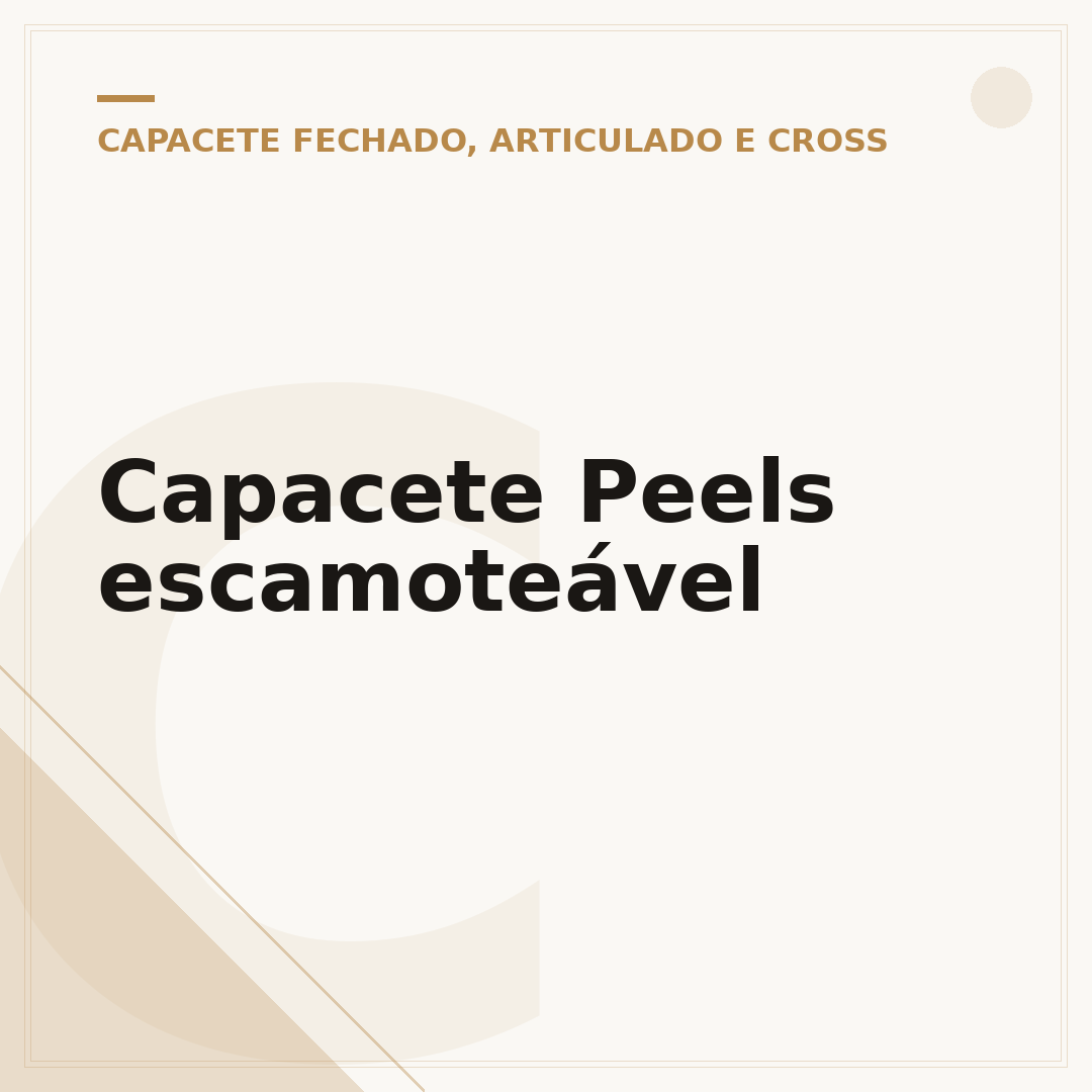 Capacete Peels escamoteável