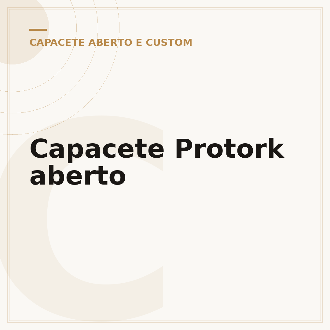 Capacete Protork aberto