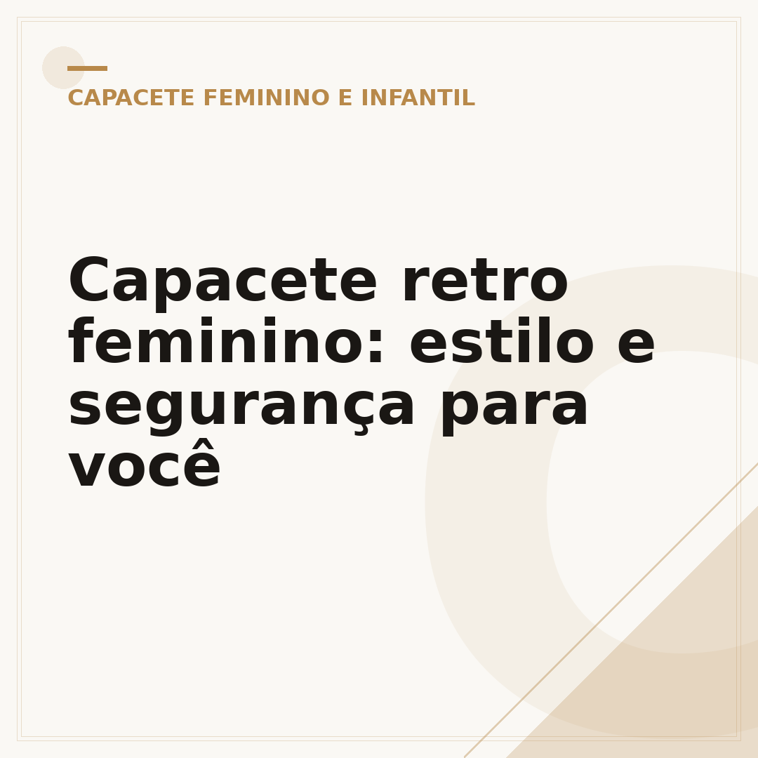 Capacete retro feminino: estilo e segurança para você