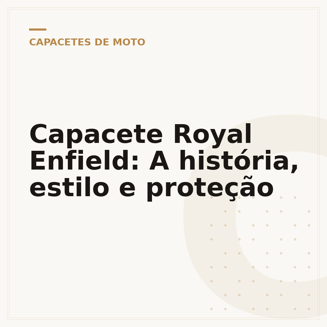 Capacete Royal Enfield: A história, estilo e proteção