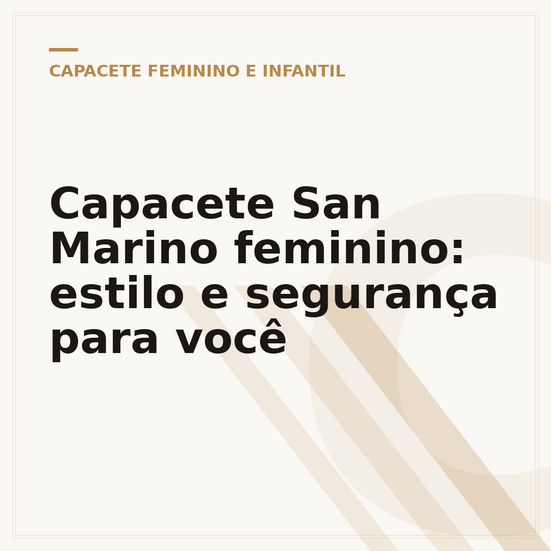 Capacete San Marino feminino: estilo e segurança para você