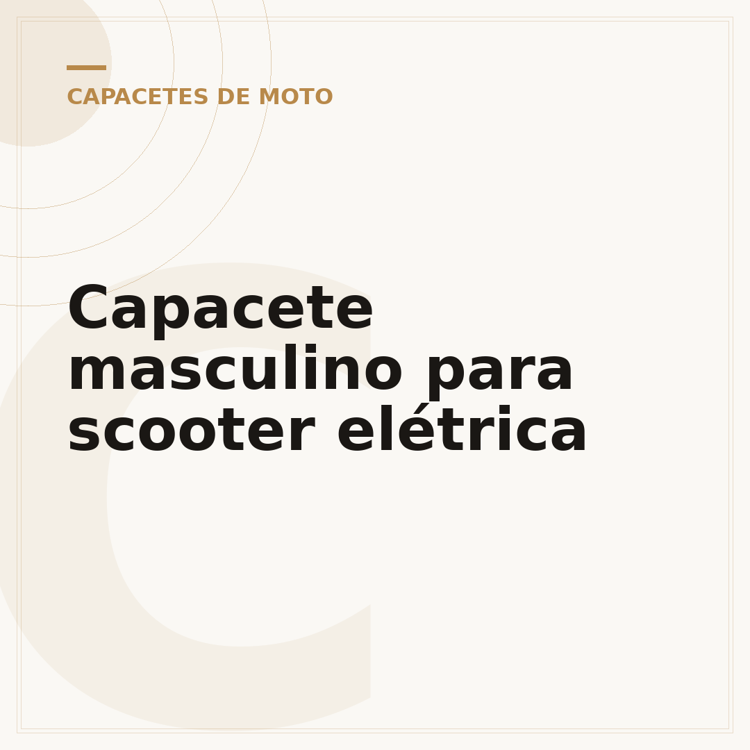 Capacete masculino para scooter elétrica