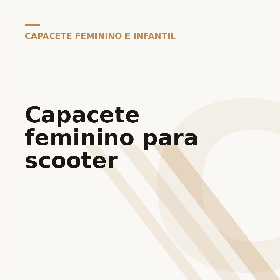 Capacete feminino para scooter