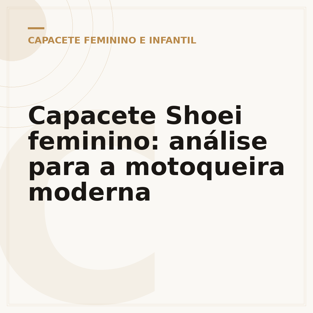 Capacete Shoei feminino: análise para a motoqueira moderna