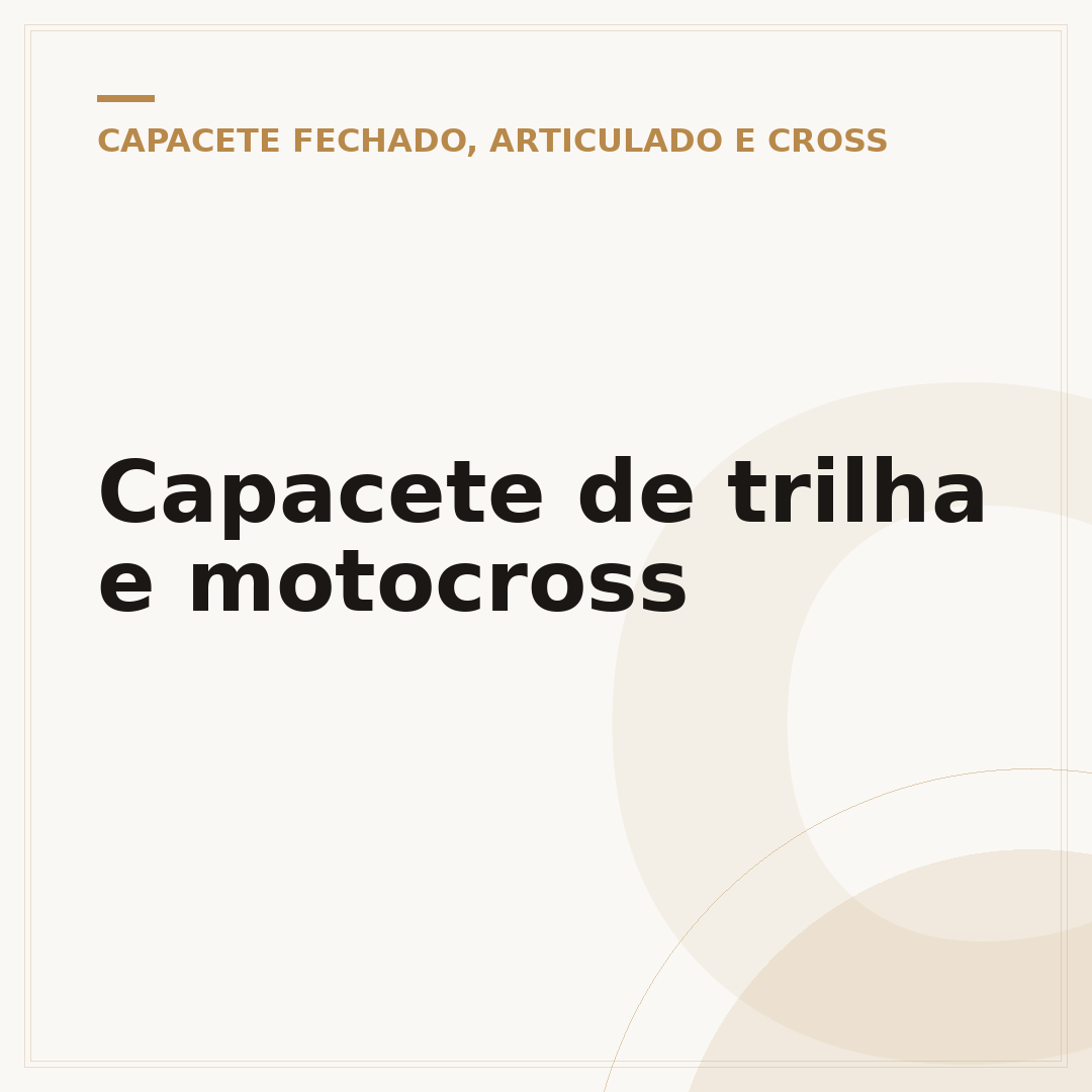 Capacete de trilha e motocross