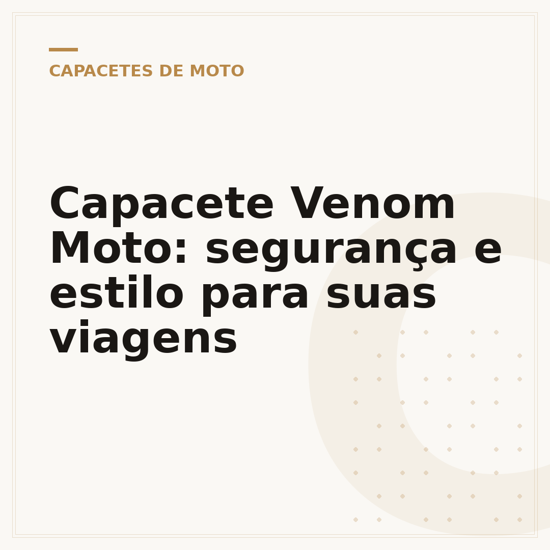 Capacete Venom Moto: segurança e estilo para suas viagens