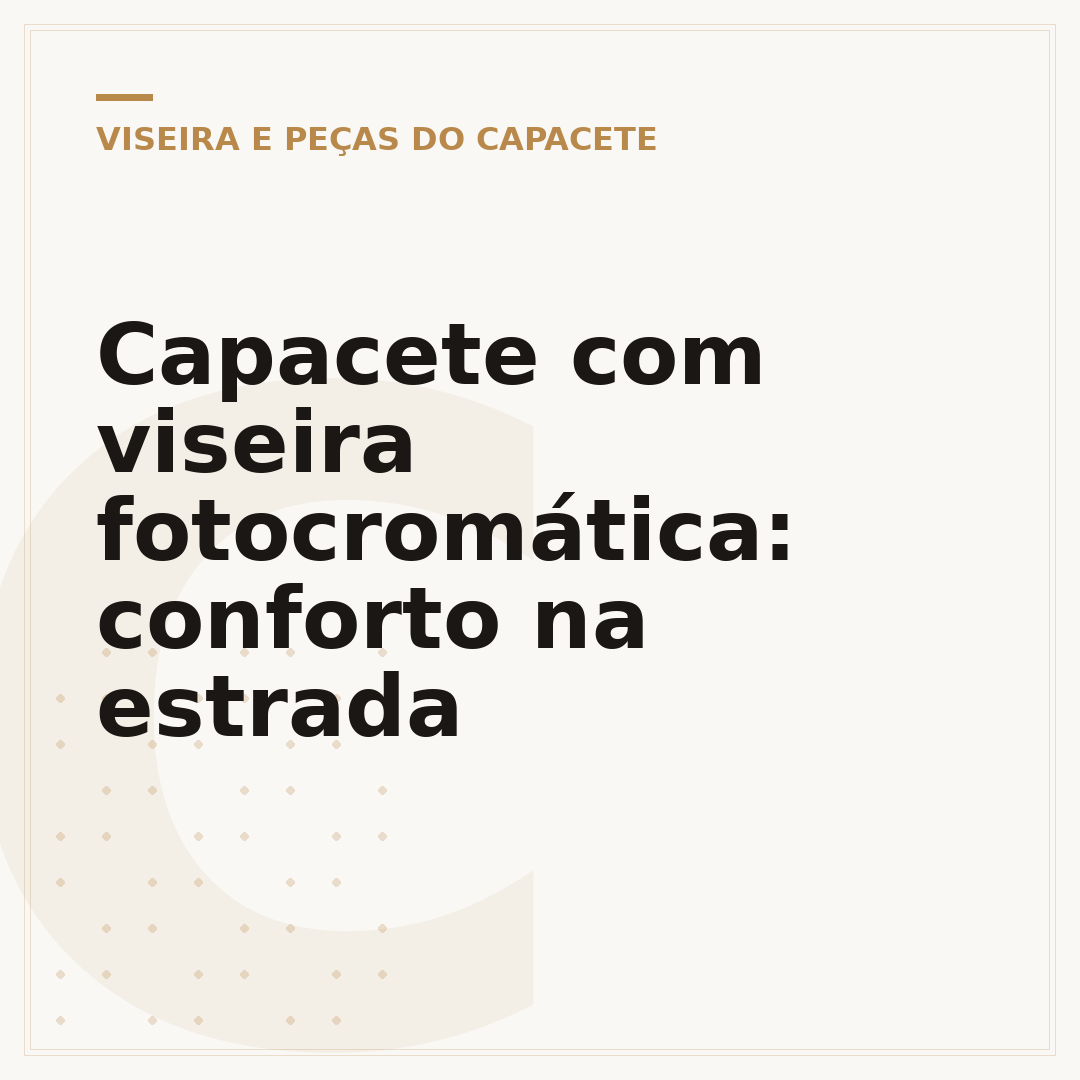 Capacete com viseira fotocromática: conforto na estrada