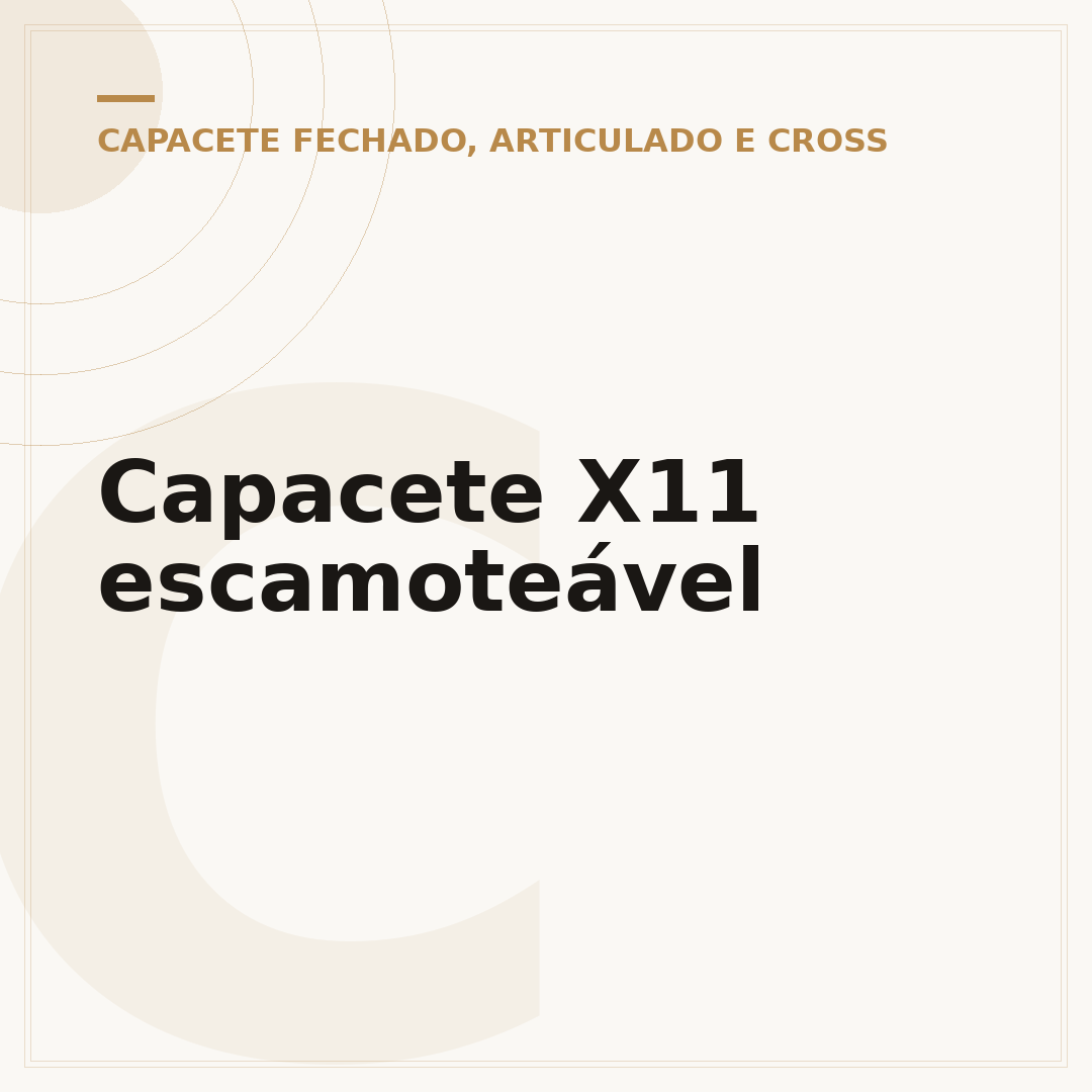 Capacete X11 escamoteável