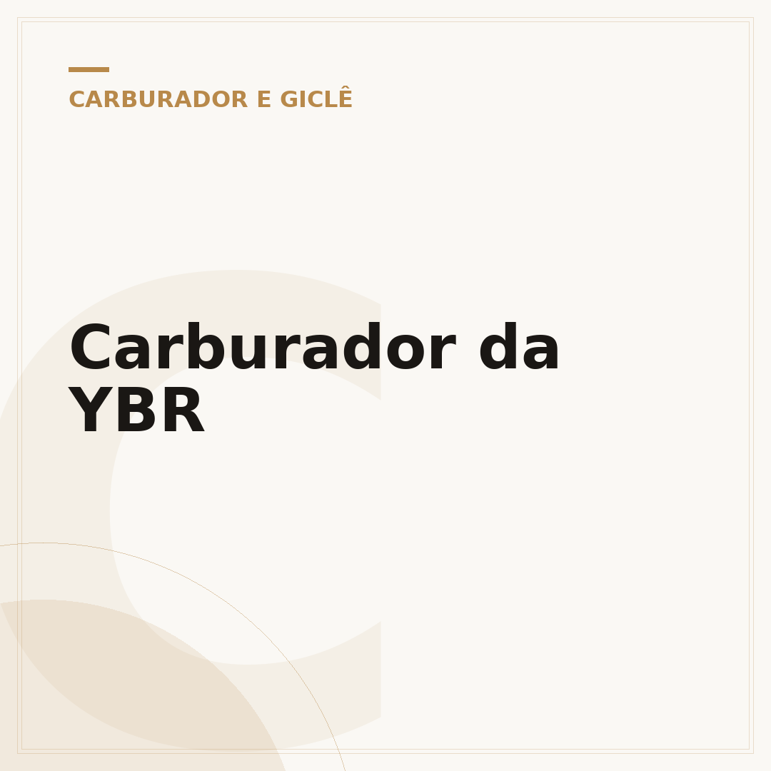 Carburador da YBR