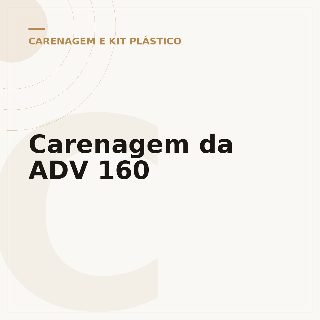 Carenagem da ADV 160