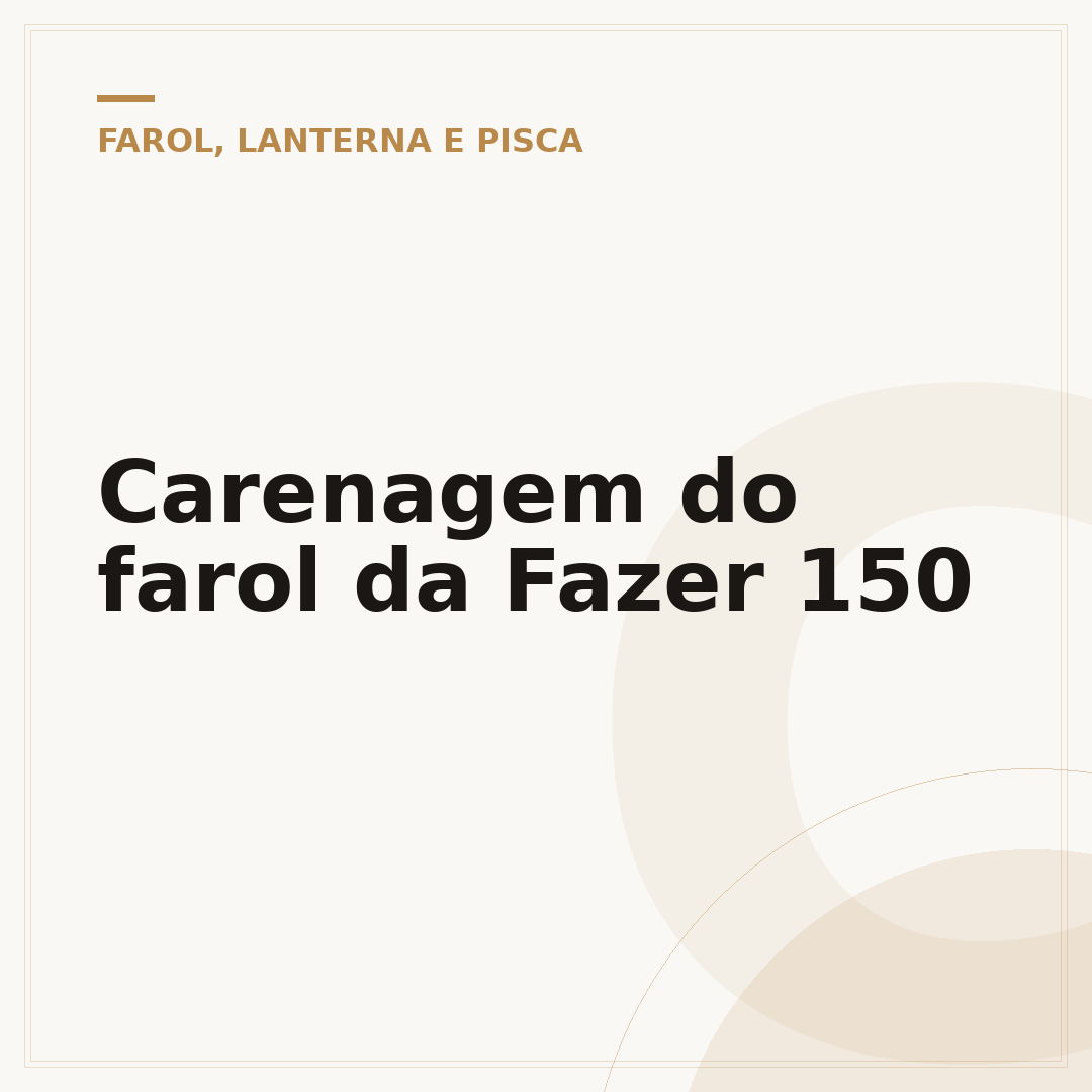 Carenagem do farol da Fazer 150