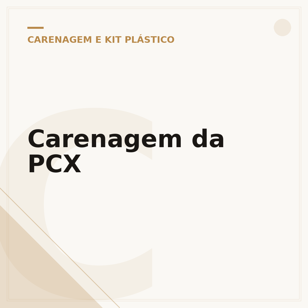 Carenagem da PCX