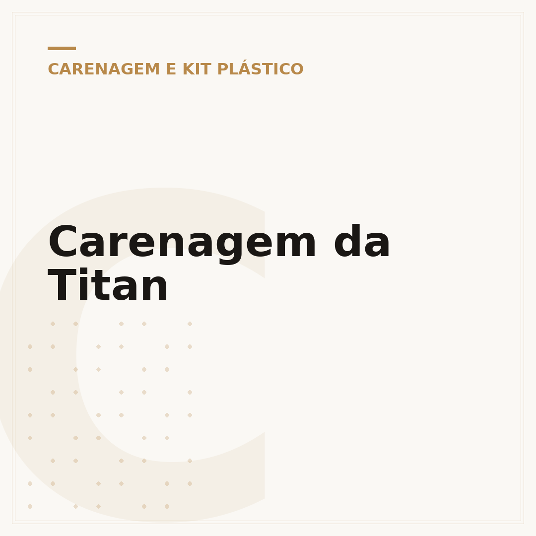 Carenagem da Titan