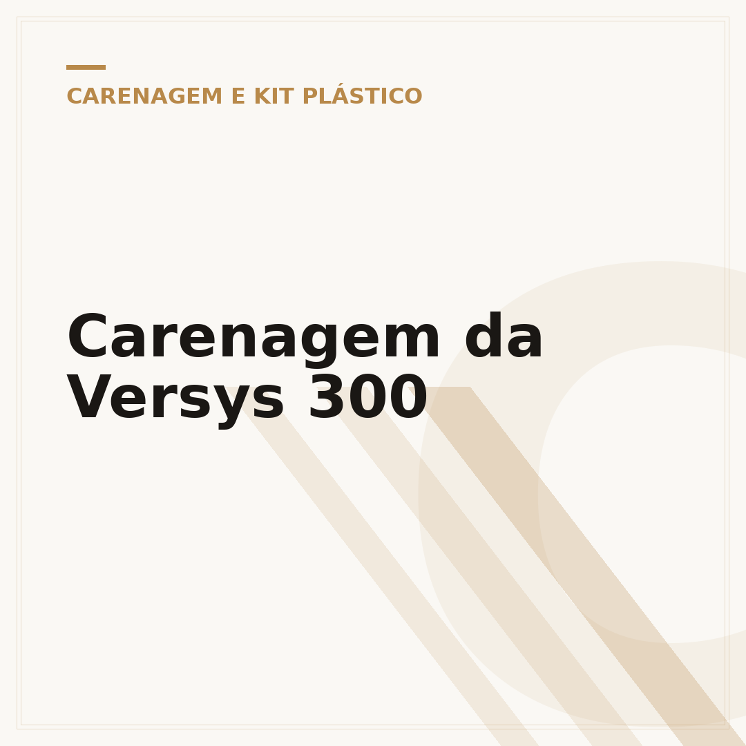 Carenagem da Versys 300