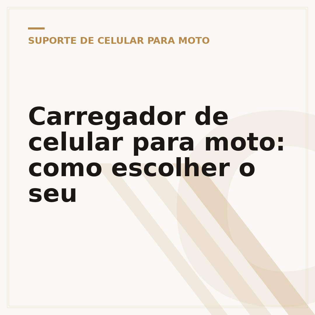 Carregador de celular para moto: como escolher o seu