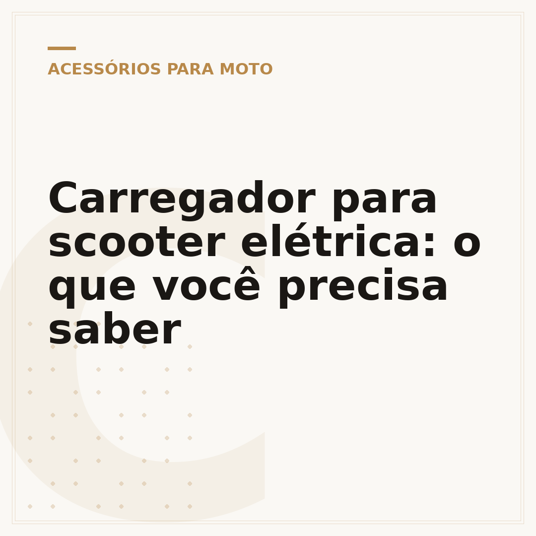 Carregador para scooter elétrica: o que você precisa saber
