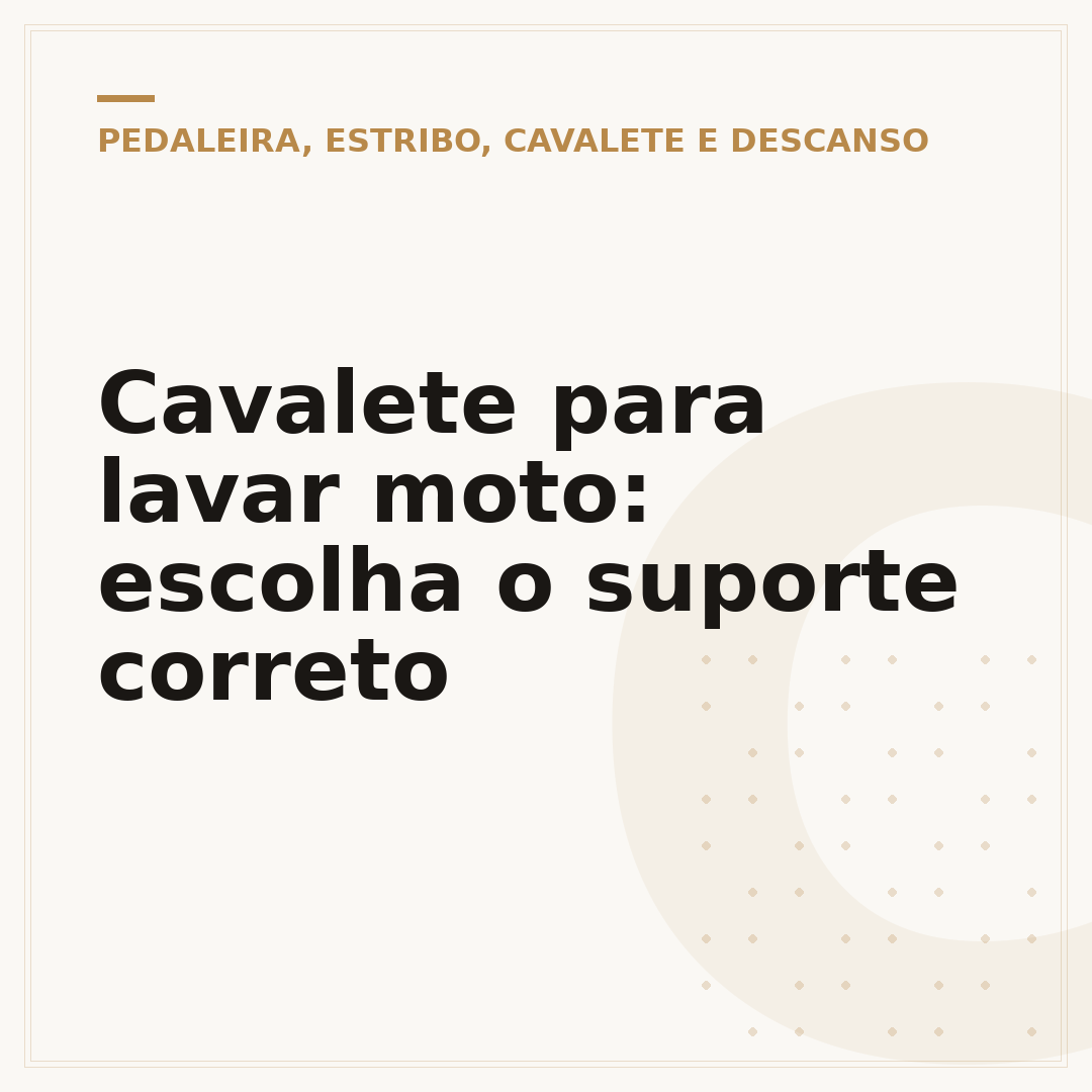 Cavalete para lavar moto: escolha o suporte correto