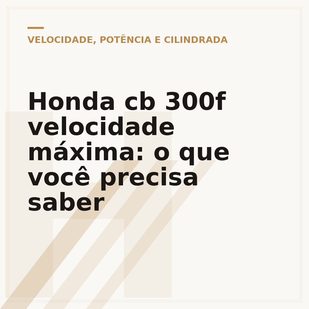 Honda cb 300f velocidade máxima: o que você precisa saber