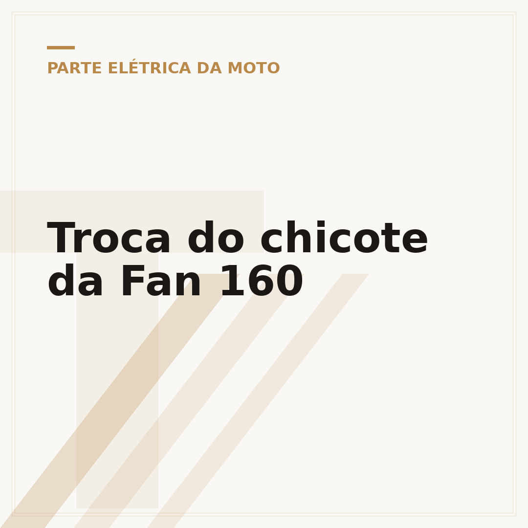 Troca do chicote da Fan 160