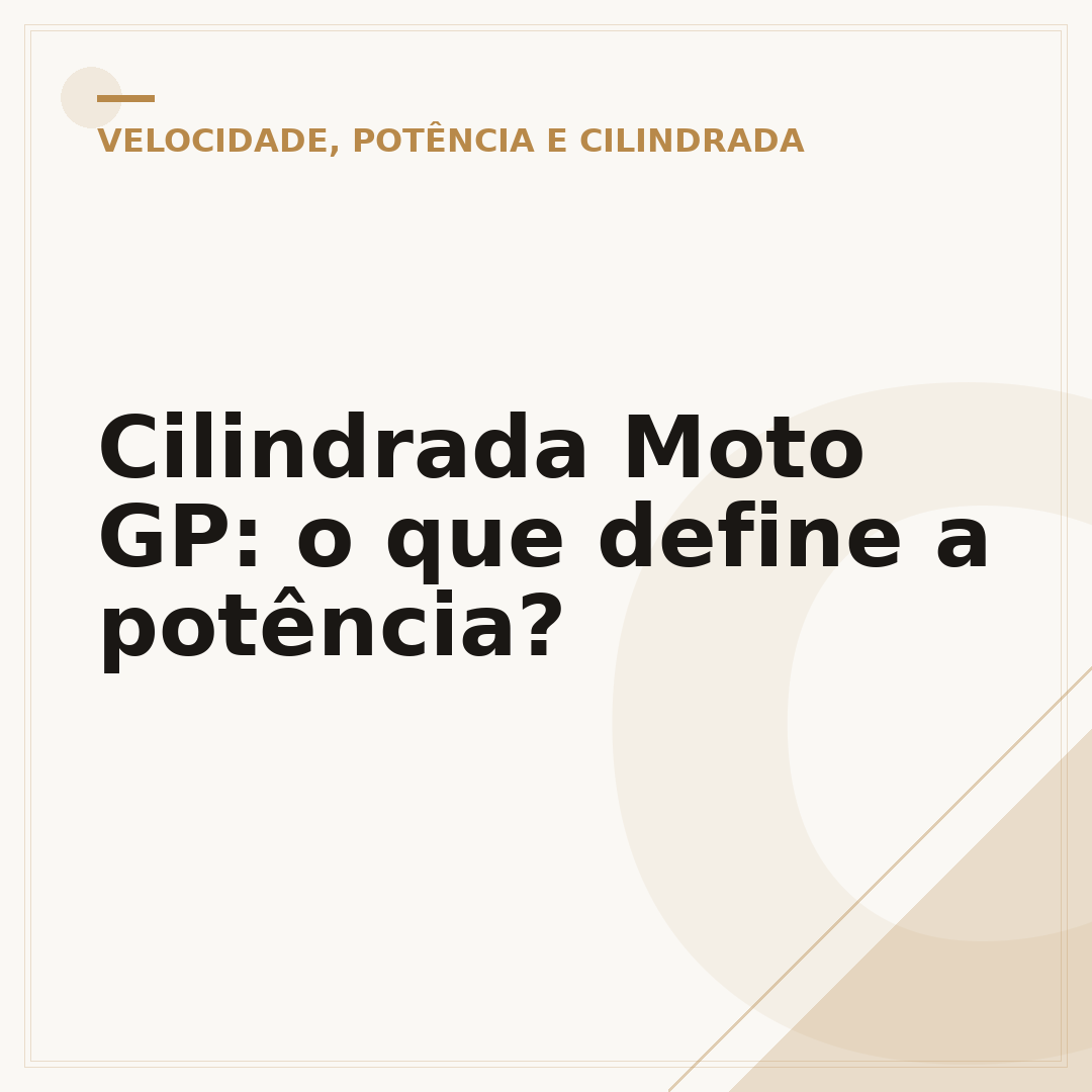 Cilindrada Moto GP: o que define a potência?