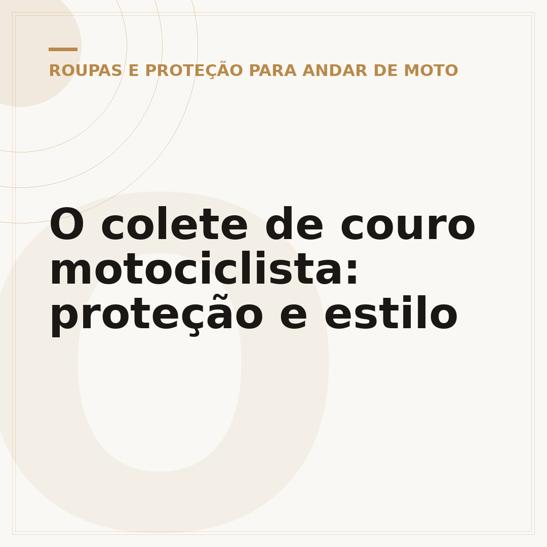 O colete de couro motociclista: proteção e estilo