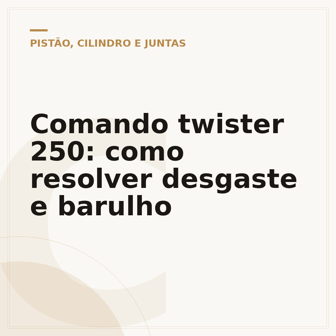 Comando twister 250: como resolver desgaste e barulho
