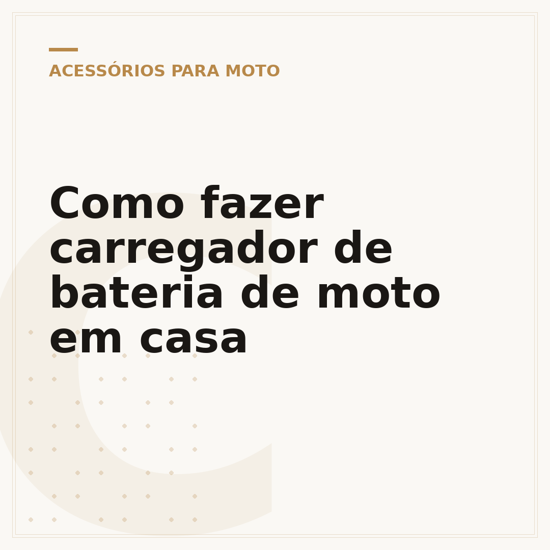 Como fazer carregador de bateria de moto em casa