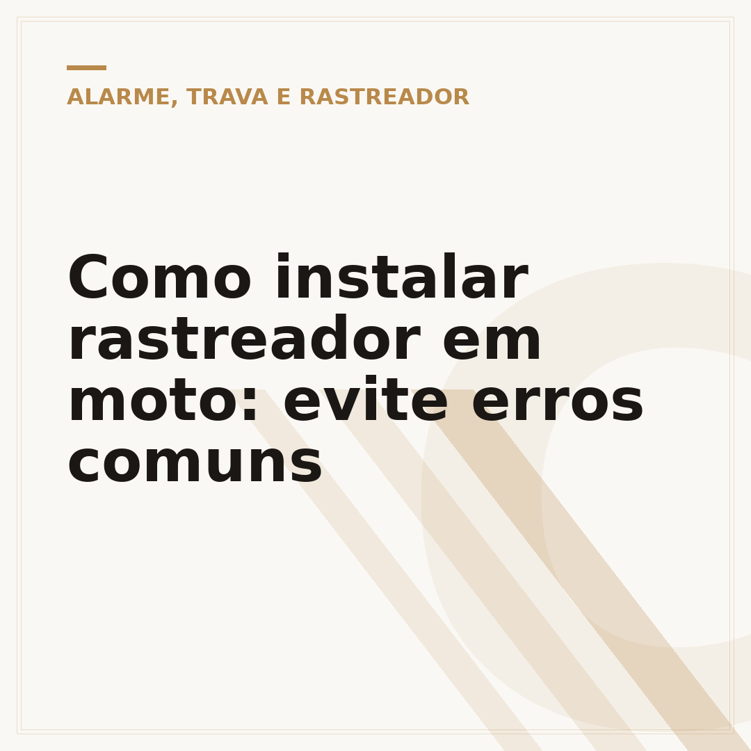 Como instalar rastreador em moto: evite erros comuns