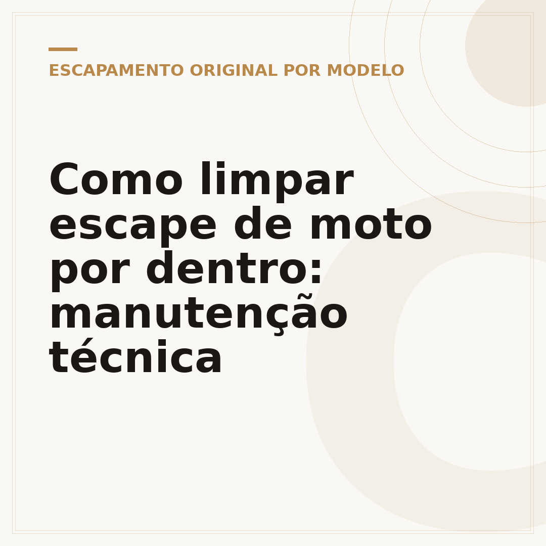 Como limpar escape de moto por dentro: manutenção técnica