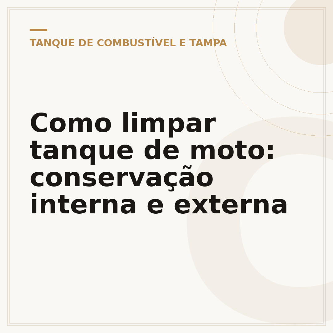 Como limpar tanque de moto: conservação interna e externa