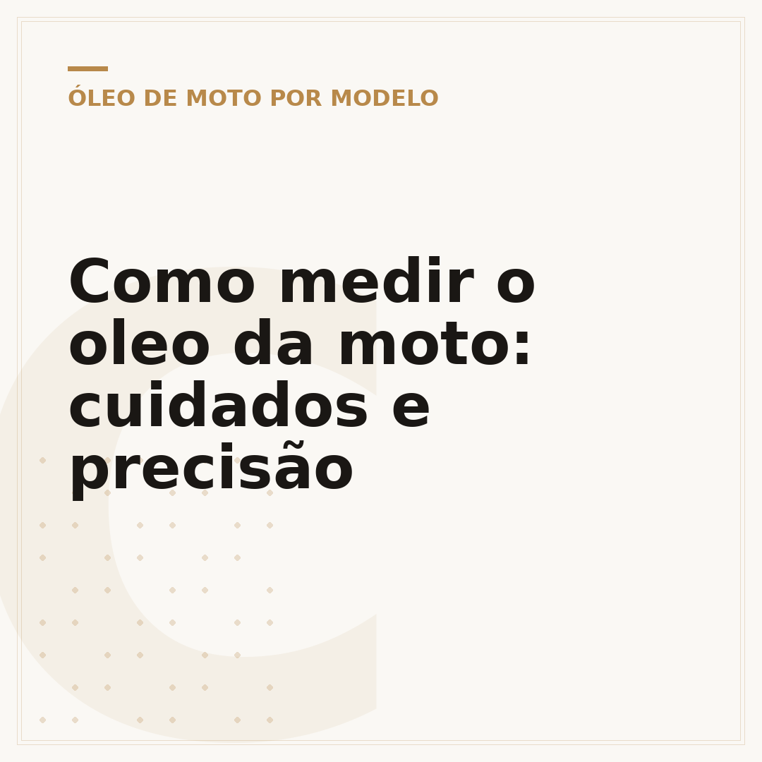 Como medir o oleo da moto: cuidados e precisão