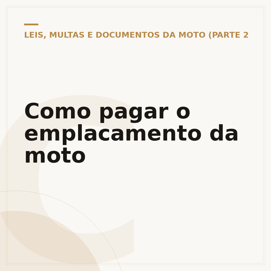 Como pagar o emplacamento da moto