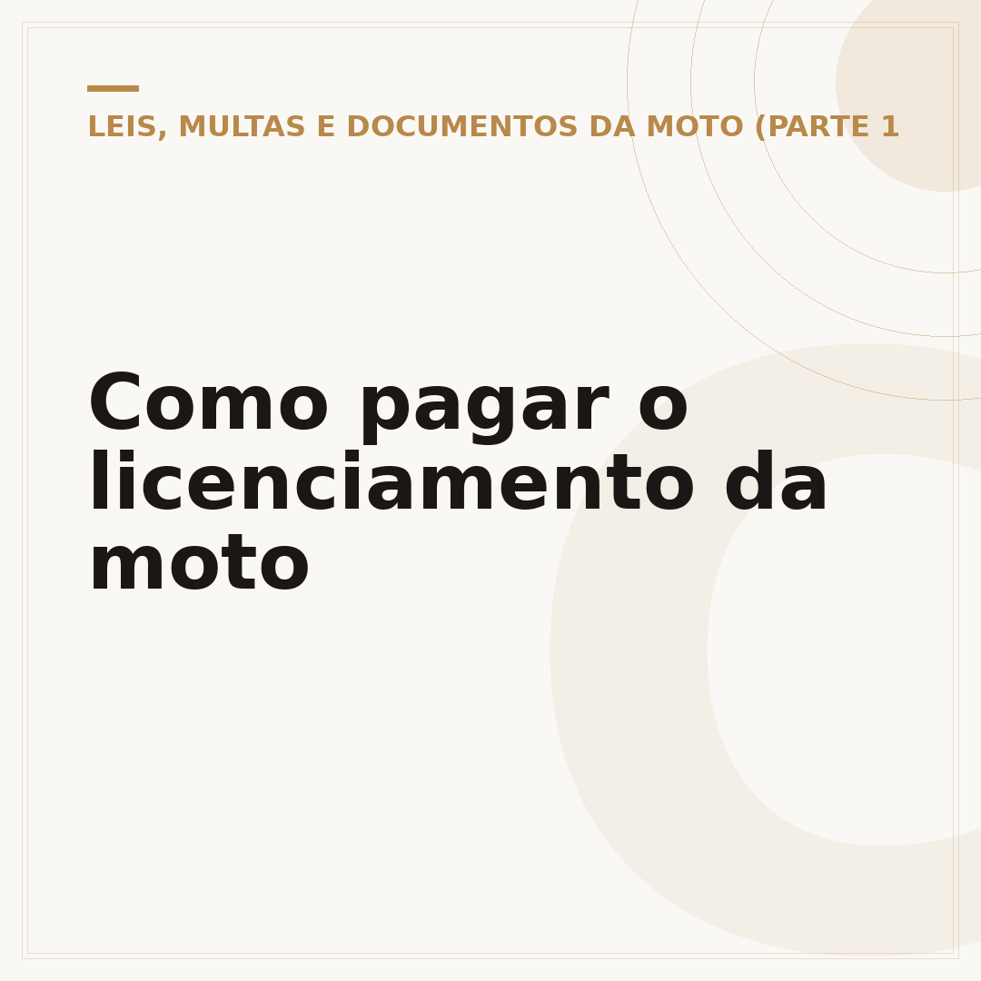 Como pagar o licenciamento da moto