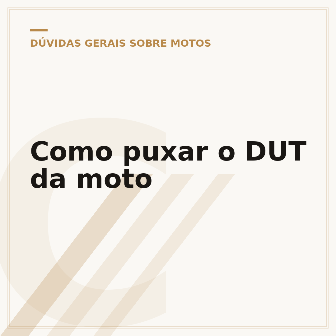 Como puxar o DUT da moto