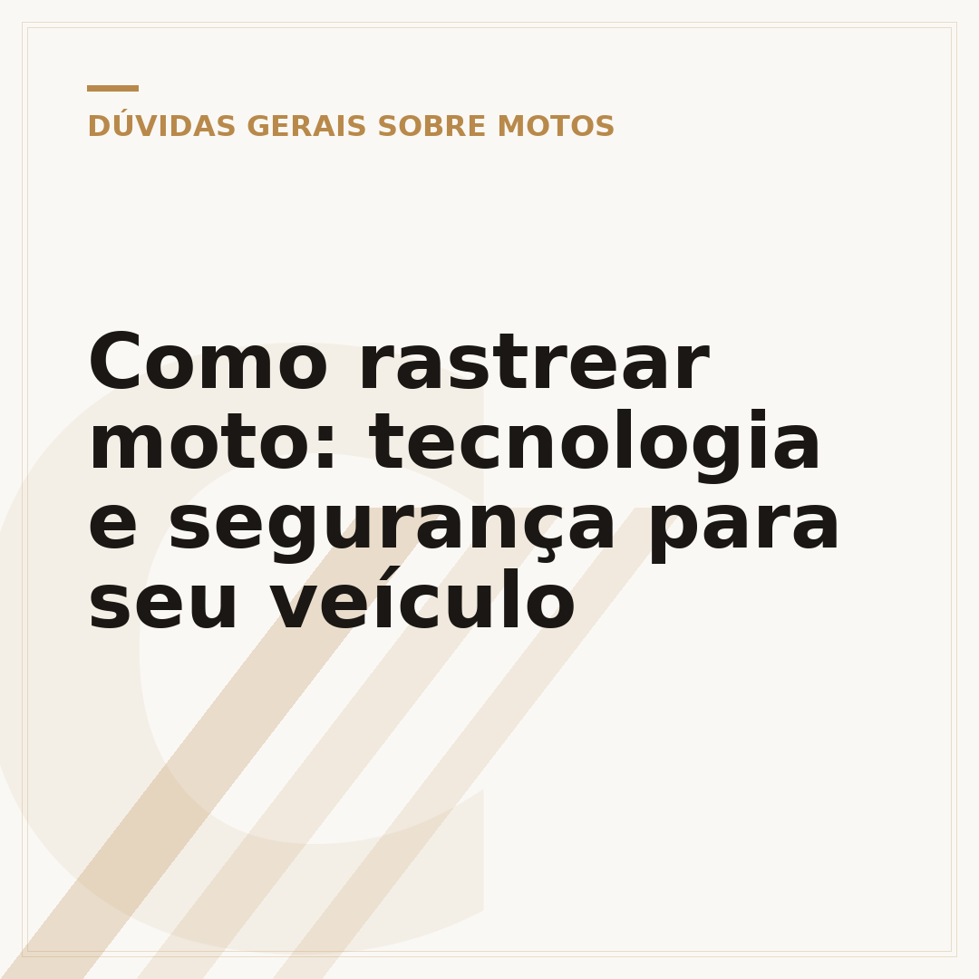 Como rastrear moto: tecnologia e segurança para seu veículo