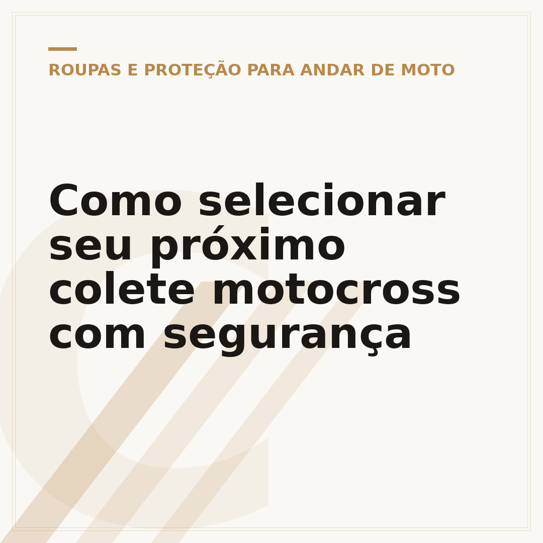 Como selecionar seu próximo colete motocross com segurança
