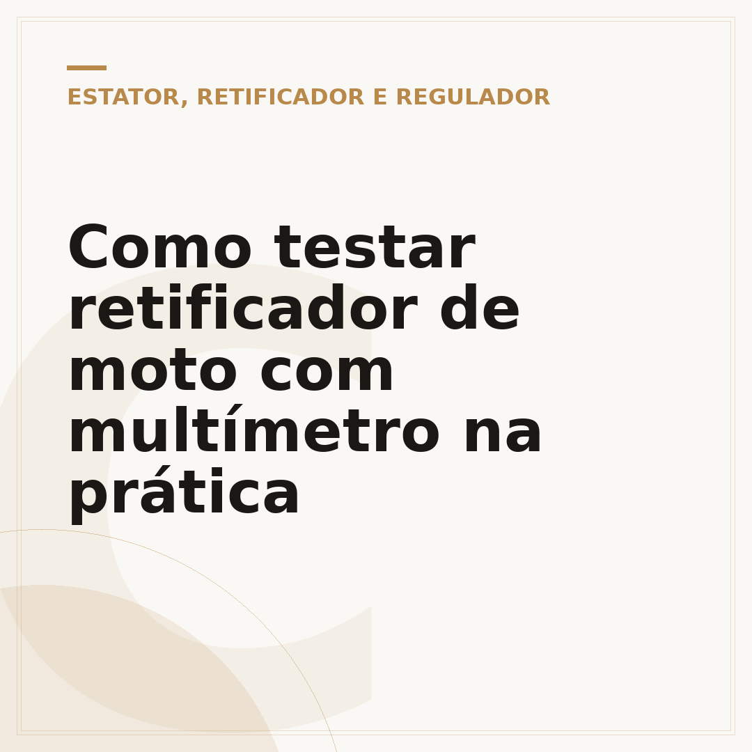 Como testar retificador de moto com multímetro na prática