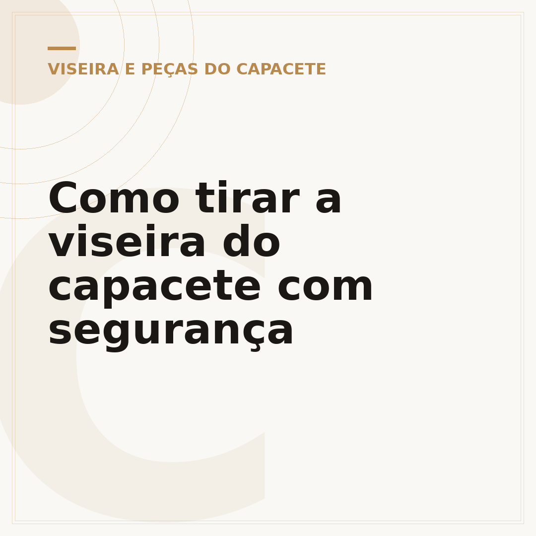 Como tirar a viseira do capacete com segurança