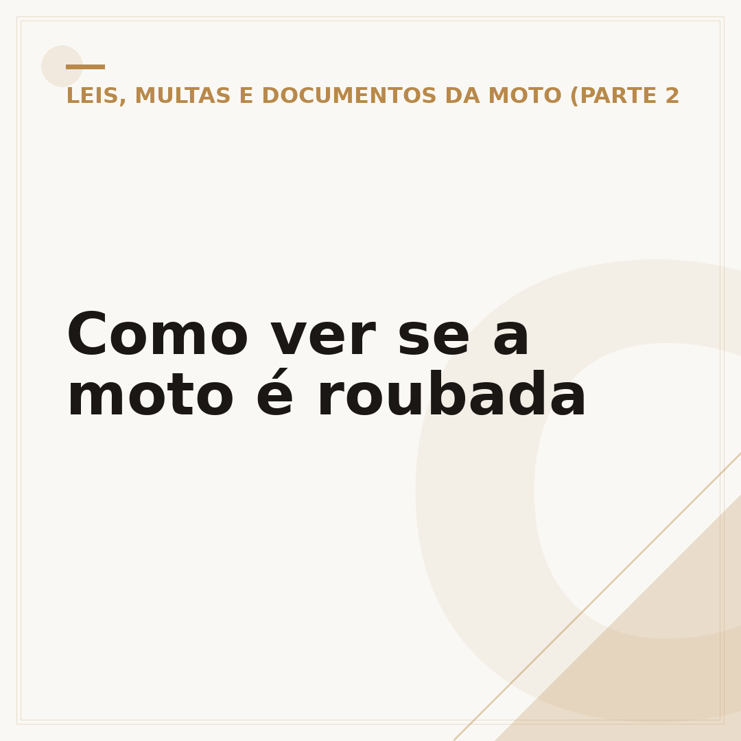 Como ver se a moto é roubada