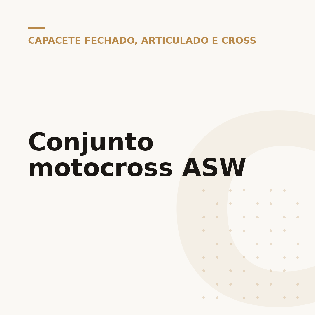 Conjunto motocross ASW