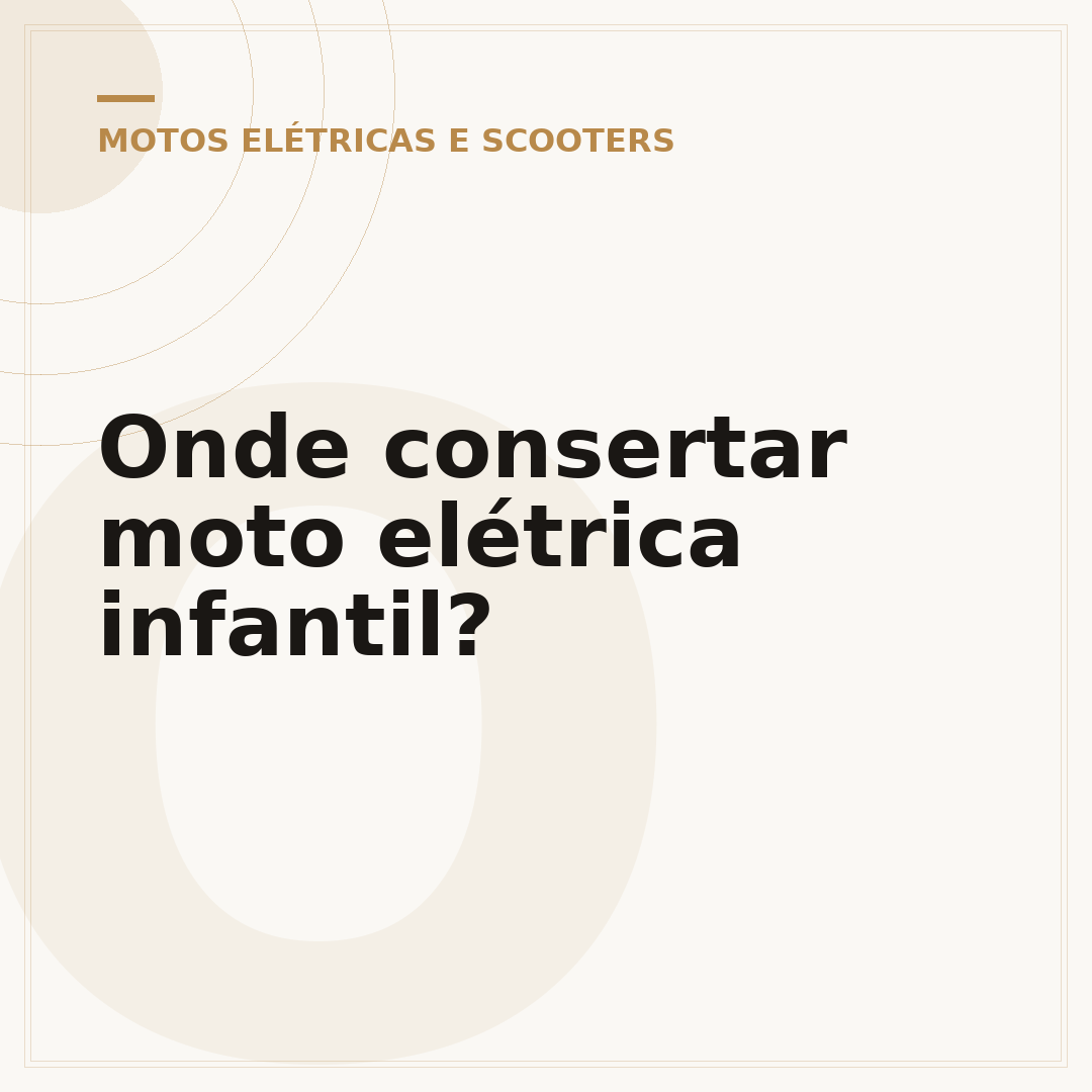 Onde consertar moto elétrica infantil?