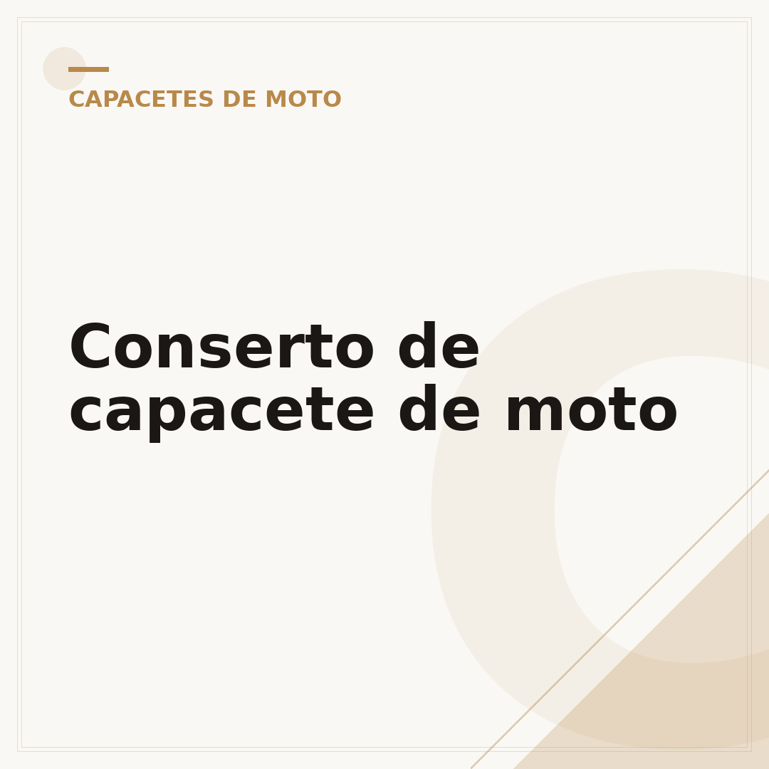 Conserto de capacete de moto