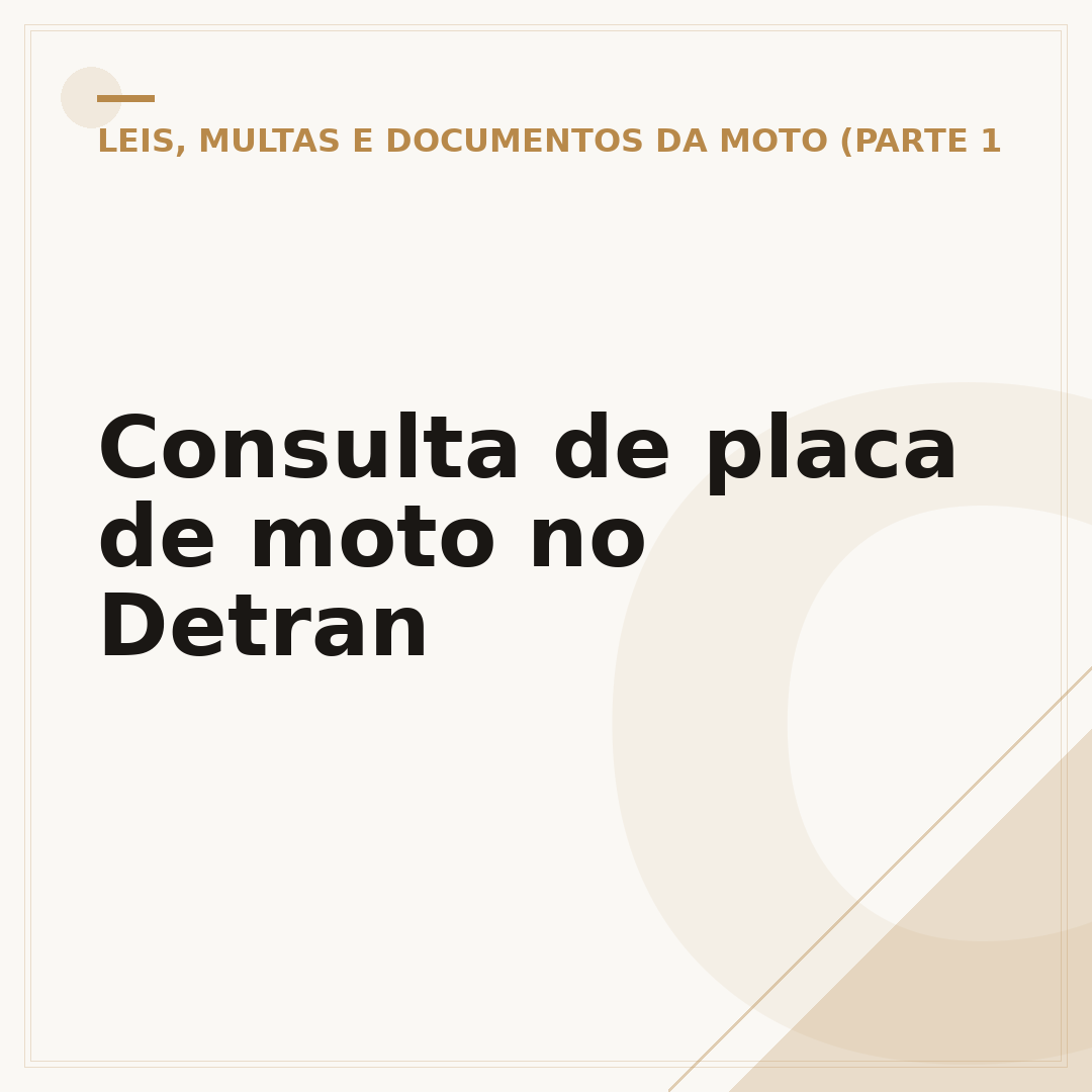 Consulta de placa de moto no Detran