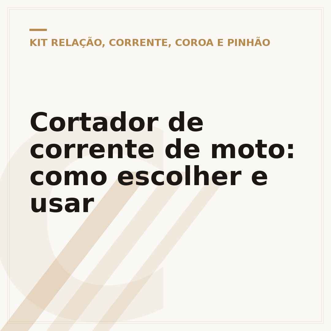 Cortador de corrente de moto: como escolher e usar