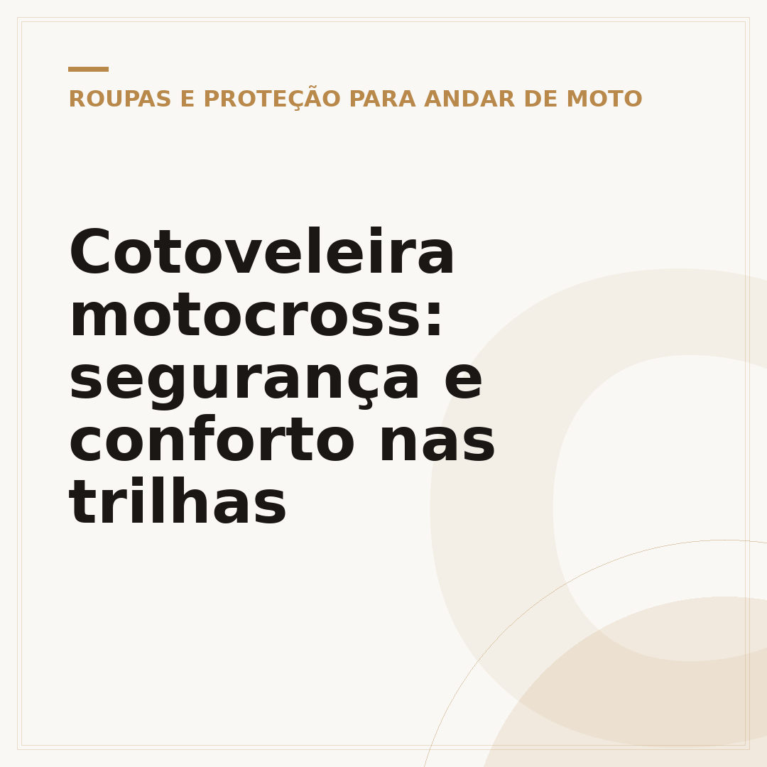 Cotoveleira motocross: segurança e conforto nas trilhas